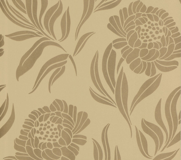 Tapetti 1838 Wallcoverings Chatsworth, kulta, 0,52x10,05m