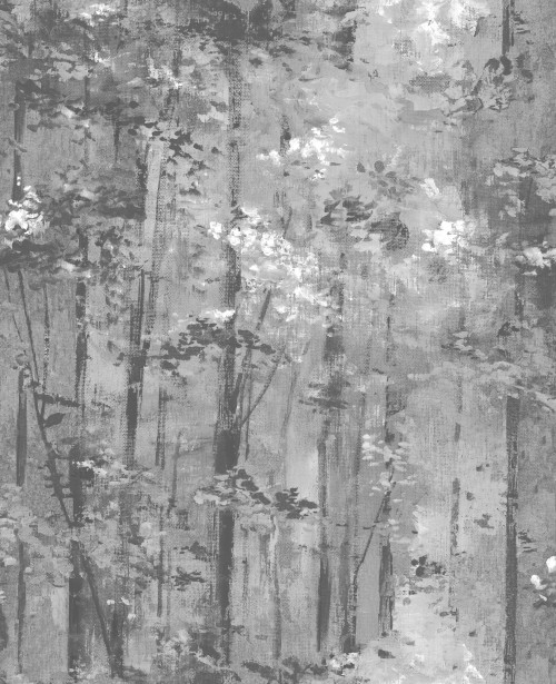 Tapetti 1838 Wallcoverings Glade, mustavalkoinen, 0,52x10,05m