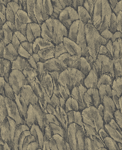 Tapetti 1838 Wallcoverings Tranquil foil, kultainen, 0,52x10,05m