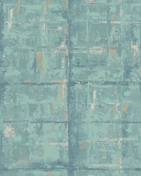 Tapetti 1838 Wallcoverings Patina, turkoosi, 0,52x10,05m