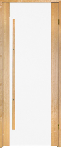 Saunan ovi Prosauna Sarastus, 9x19, kirkas lasi, tervaleppä