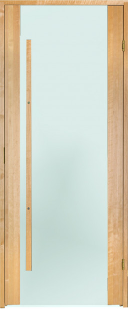 Saunan ovi Prosauna Sarastus, 7x19, etsattu lasi, tervaleppä