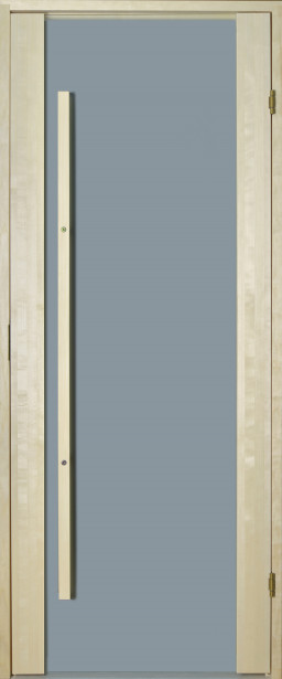 Saunan ovi Prosauna Sarastus, harmaa lasi, 7x19, haapa