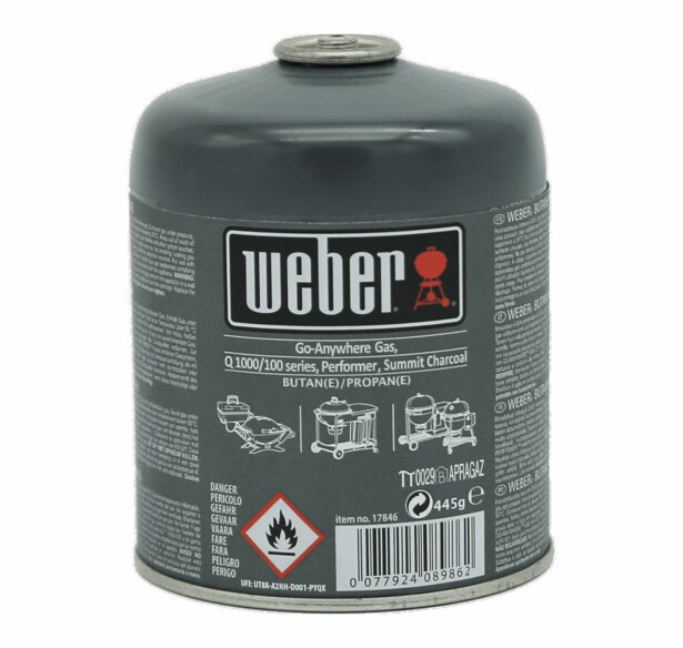 Kaasusäiliö Weber, kertakäyttöinen, 445 g