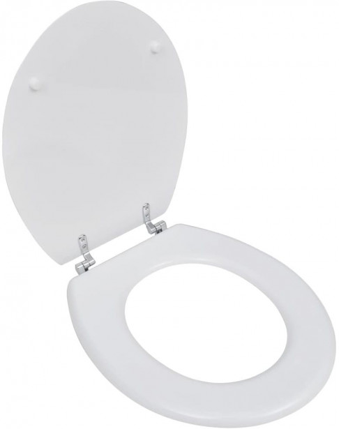 WC istuin MDF yksinkertainen muotoilu valkoinen