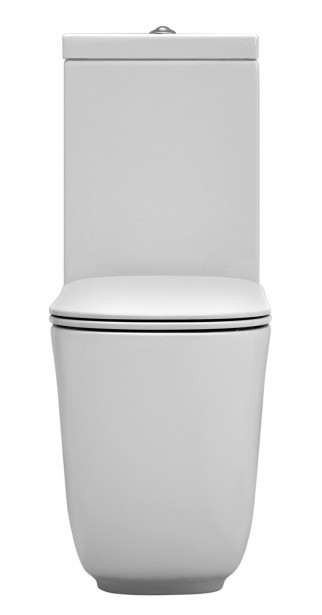 WC-istuin Kerasan Tribeca Tech 3/6l kaksoishuuhtelu valkoinen