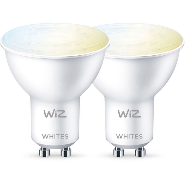 LED-älypolttimo WiZ, Wi-Fi, 5W, GU10, 2700-6500K, 2kpl