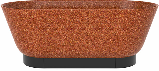Kylpyamme Woodio Flow Clay, 1600x700mm, oranssi