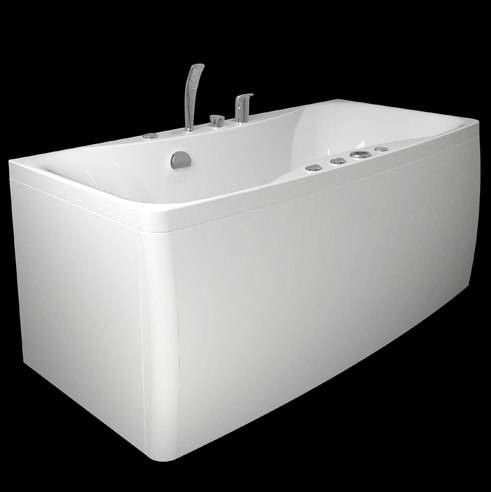 Kylpyamme Westerbergs Ocean 180SQ 2.0, akryyli, valkoinen