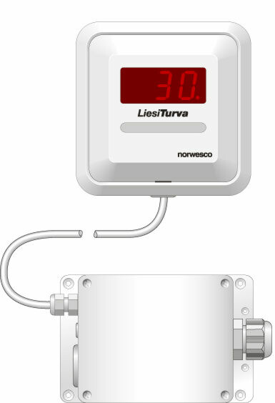 Liesiajastin Norwesco LiesiTurva LT16, 3-vaiheinen, 16A, 400V, IP21, aktivoidaan napista