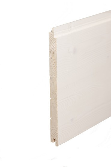 Saunapaneeli Aure Riihi, 15x215x2500mm, STS V PN OK, päätypontattu, kuusi, kuultovalkoinen saunasuoja