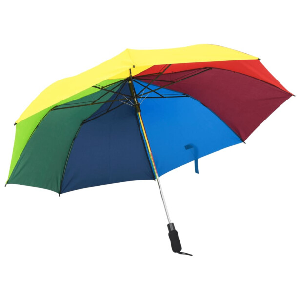Automaattisesti taittuva sateenvarjo 124 cmmonivärinen