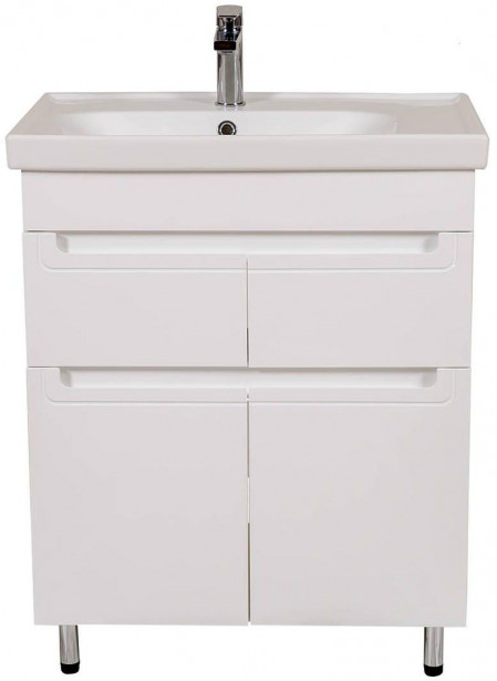 Allaskaappi AquaRodos Omega 70 ja allas Como, valkoinen, 850 x 700 x 450 mm