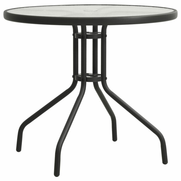 Bistropöytä antrasiitti Ø80x71 cm teräs