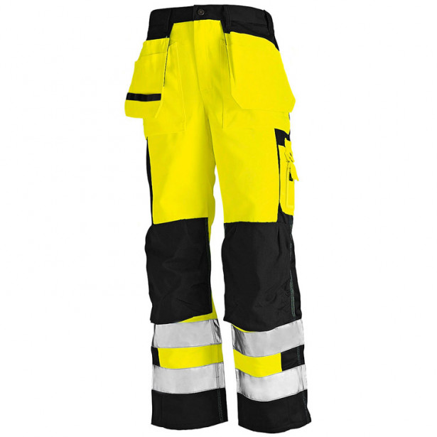 Riipputaskuhousut Blåkläder 1533 Highvis, keltainen/musta