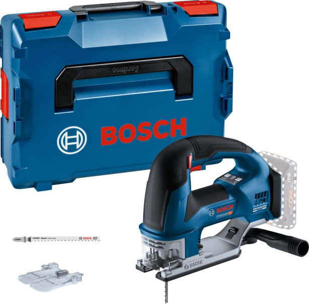 Akkupistosaha Bosch GST 18V-155 BC Solo, kaarikahva, 18V, ilman akkua + L-Boxx