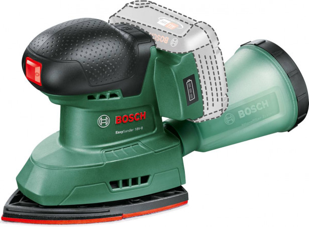 Akkuyhdistelmähiomakone Bosch UniversalSander 18V-10 Solo, 18V, ilman akkua 