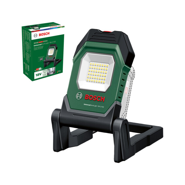 Akkulamppu Bosch UniversalWorkLight 18V-2100 Solo, 18V, ilman akkua