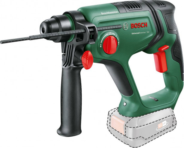 Akkuporavasara Bosch UniversalHammer 18V Solo, 18V, ilman akkua