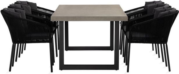 Ruokailuryhmä Pitcairn + 6 Pitam ruokatuolia