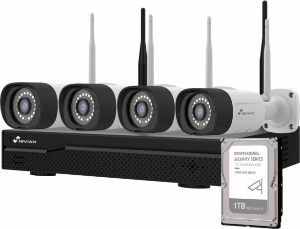 Valvontakamerapaketti Celotron Nivian Professional, 3MP, 4 kameraa, 16 kanavaa, 1Tb