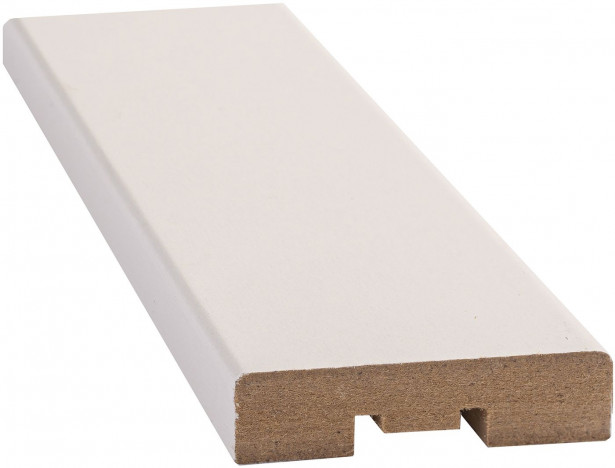 Peitelista D2D R2, 12x42x2200mm, MDF, valkoinen