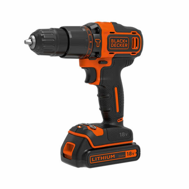 Akkuiskuporakone Black+Decker BDCHD18K1B2, 18V, 2x2.0Ah akuilla