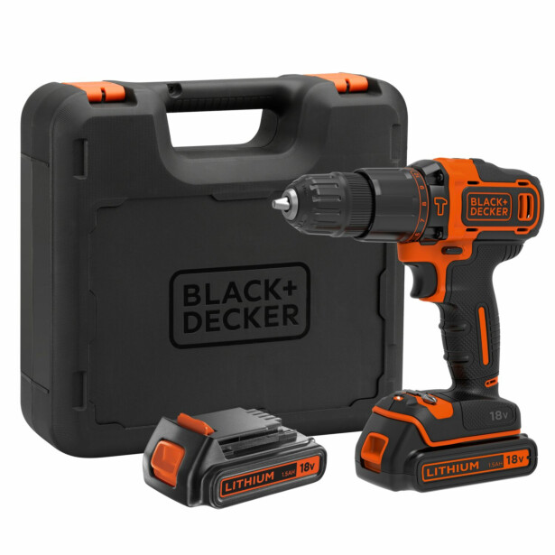 Akkuiskuporakone Black+Decker BDCHD18KB, 18V, 2x1.5Ah akulla