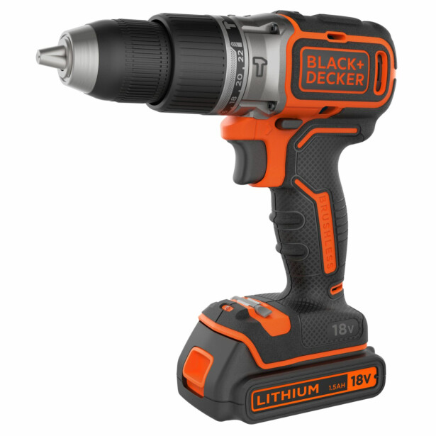 Akkuiskuporakone Black+Decker BL188KB, 18V, 2x1.5Ah akuilla