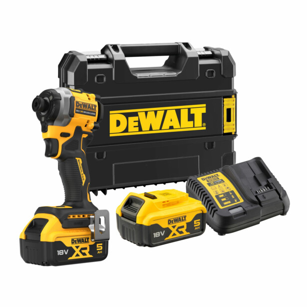 Akkuruuvinväännin DeWalt XR DCF850P2T Ultra Compact, 18V, 2x5.0 Ah akuilla + TSTAK