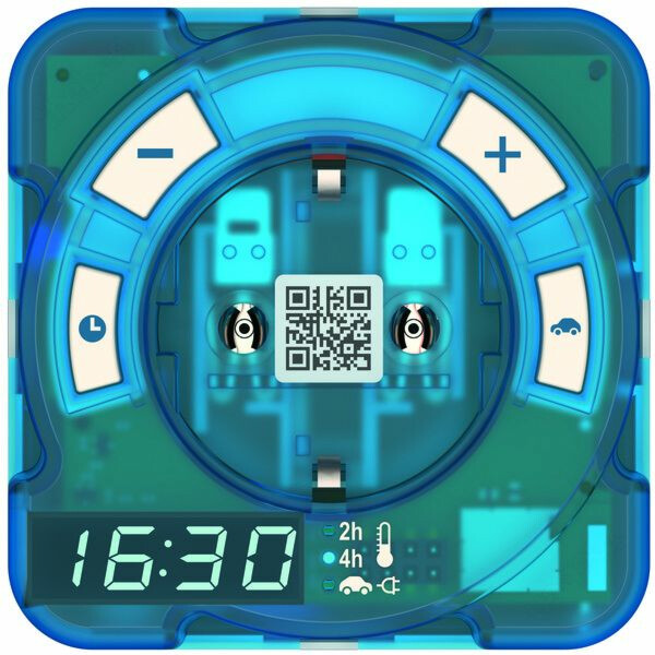 Digitaalinen kellokytkin Theben Timer AT-1 Hybrid, autonlataus-/lämmitysajastin, Bluetooth