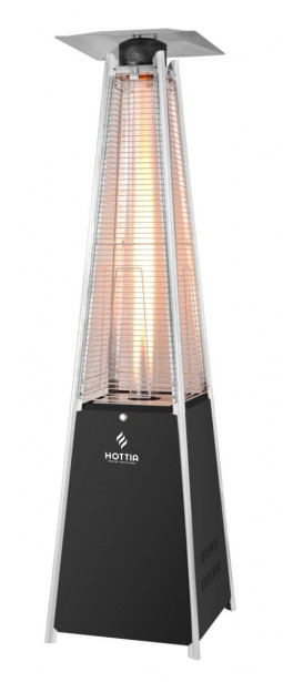 Terassilämmitin Hottia Tower, 13kW, kaasu, musta