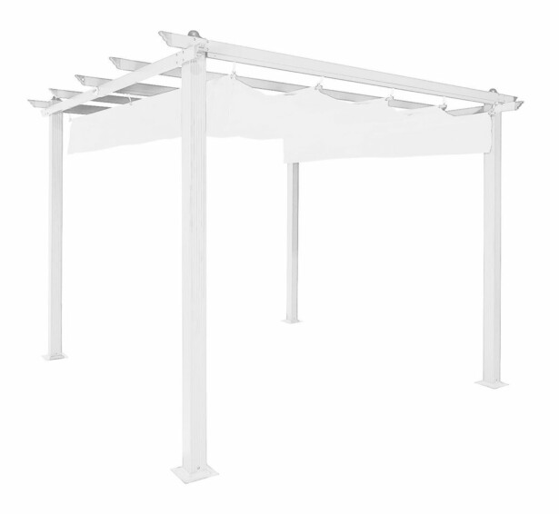 Pergola Green Land, 3x3m, valkoinen
