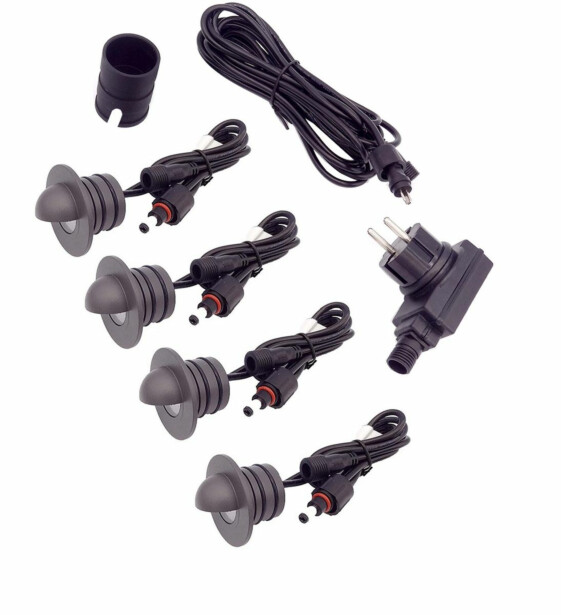 LED-porrasvalosarja ulkokäyttöön LED Energie, 4W, 40lm, IP44/IP67, 3000K, 4kpl