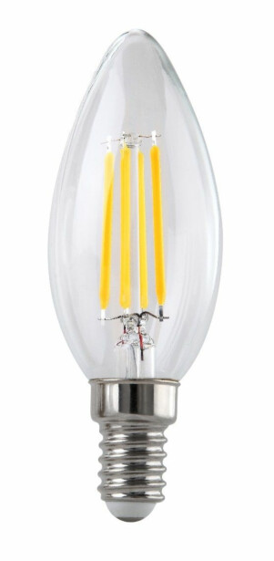 LED-filamenttilamppu LED Energie, C35/E14, 4W, 470lm, 4000K