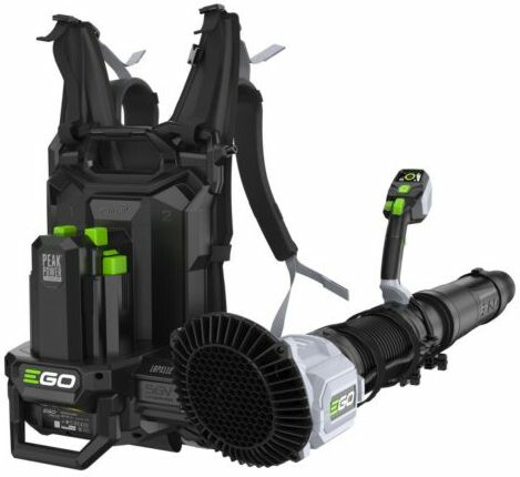 Akkukäyttöinen reppupuhallin Ego Power+ LBPX1100, 56V, säädettävä teho, 1870m³, 36Nm, ilman akkua