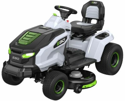 Akkukäyttoinen päältäajettava ruohonleikkuri Ego Power+ TR4201E, 56V, 107cm, sivulle heittätä / murskaava, ilman akkua
