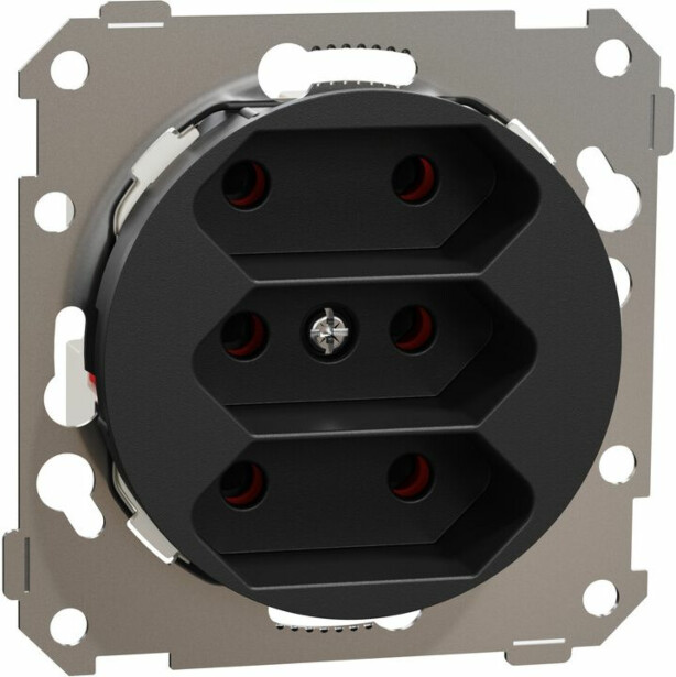 Europistorasia Schneider Electric ELKO One, 3-osainen, 2.5A, IP21, UKR, uppoasennus, keskiölevyllä, ruuviliitos