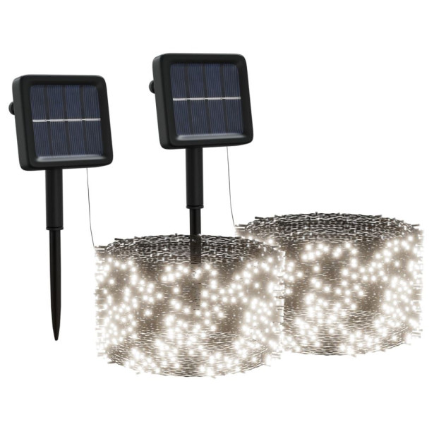 Aurinkoenergia keijuvalot, 2kpl, 2x200 LED, sisä/ulko