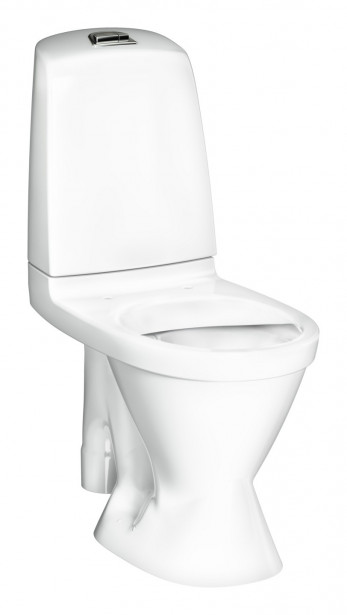 WC-istuin Gustavsberg Nautic 1591 Hygienic Flush,  suuri jalka, ilman kantta