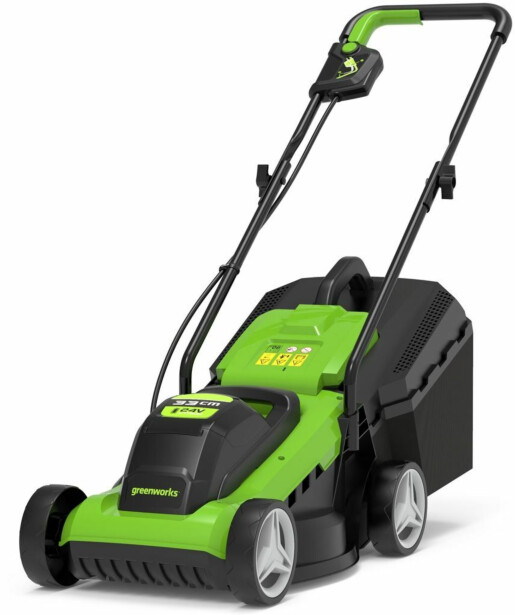 Akkuruohonleikkuri Greenworks G24LM33, 24V, ilman akkua