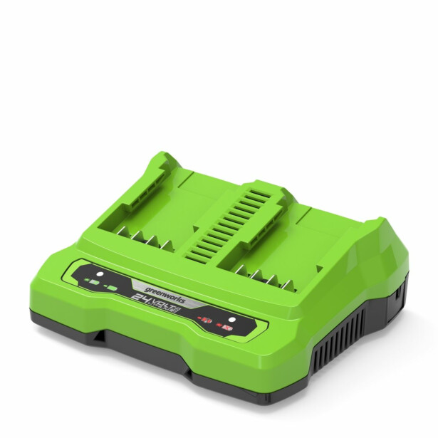 Tuplalaturi Greenworks G24X2UC4, 4A, 24V akuille