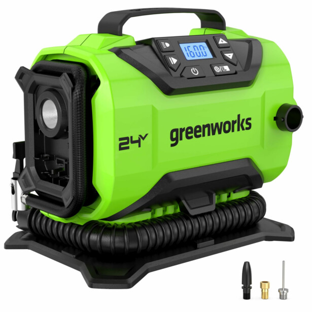 Akkuilmapumppu Greenworks G24IN, 24V, ilman akkua
