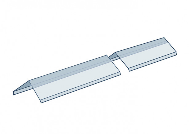 Harjaliitosprofiili Keraplast, 2050 x 125+125 mm