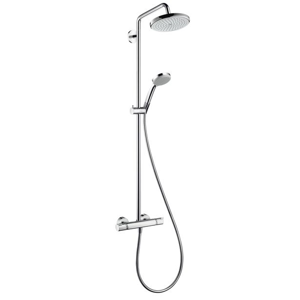 Suihkusetti Croma 220 Showerpipe, yläsuihkulla ja käsisuihkulla (27185000)