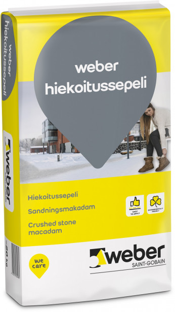 Hiekoitussepeli Weber 3-6 mm murskattu 20 kg