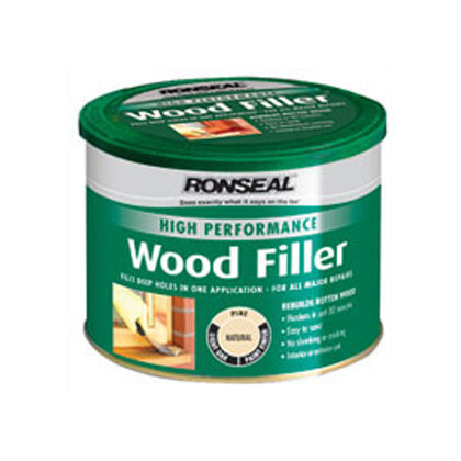 Puukitti Ronseal High Perf Wood filler, 275g, white valkoinen, ulko- ja sisäkäyttöön