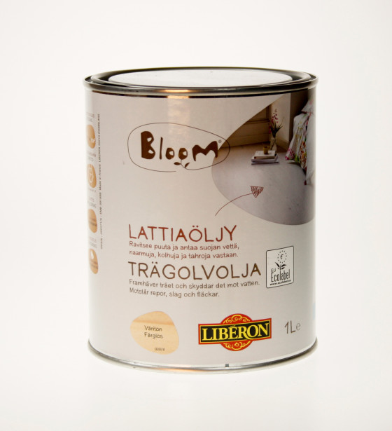 Lattiaöljy Bloom, 1L, väritön (066950)