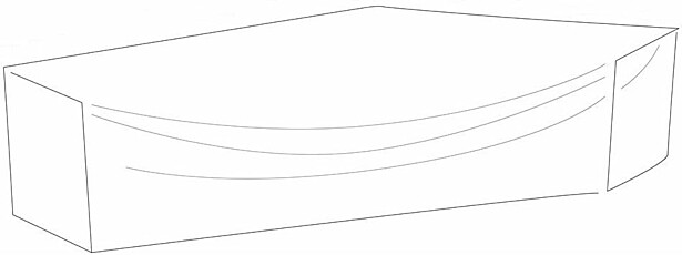 Kalustesuoja sohvaryhmälle Hillerstorp, 300x250x70cm, polyesteri, harmaa