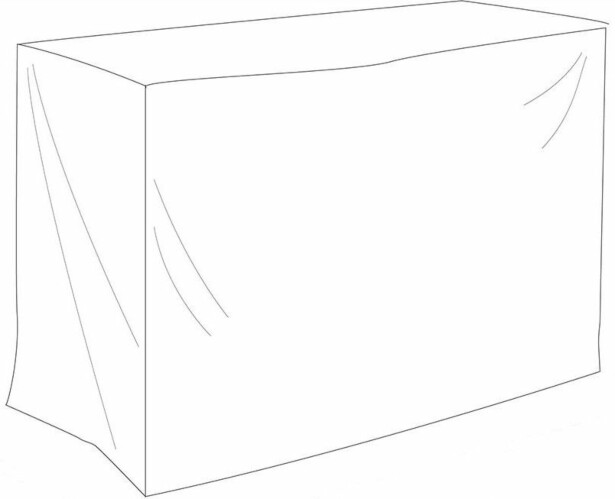 Kalustesuoja pihakeittiölle Hillerstorp, 110x61x98cm, polyesteri, harmaa